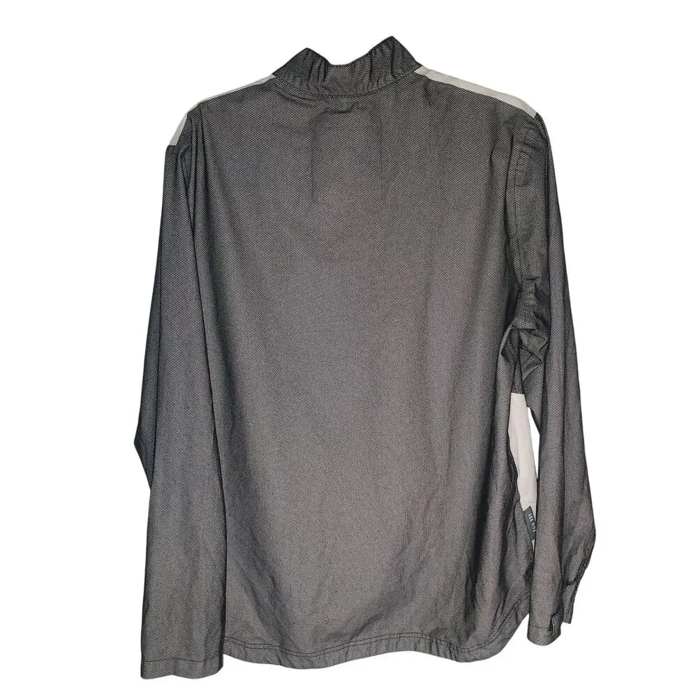 adidas RAIN.RDY Mens Golf Rain Jacket Size M Gray Black White Waterproof NO HOOD